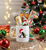 Baskılı Kupa & Baston Şeker & Tek İçimlik Sıcak Çikolata & Anahtarlık & Ferrero Rocher 3'lü Çikolata Hediye Seti