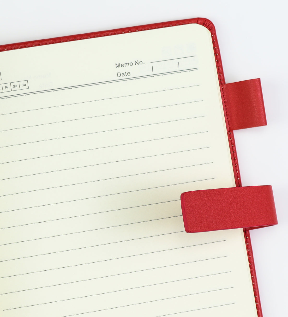 Yumuşak Deri Mıknatıslı Kırmızı Defter