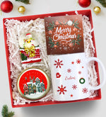 Kişiye Özel Kupa & Kar Küresi & Mum Yılbaşı Hediye Seti