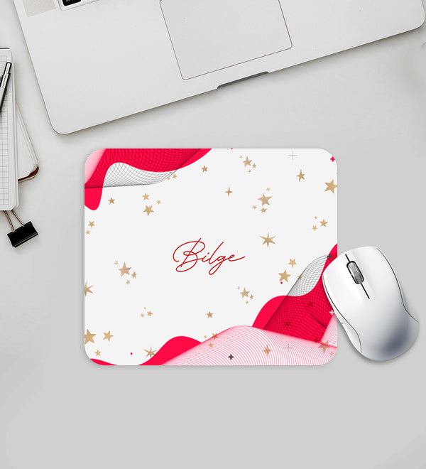 Kişiye Özel Kırmızı Tasarım Mouse Pad