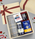 Ahşap Kutusunda 0,35l Stanley & Kalın Şal & Tchibo & Mum Yılbaşı Hediyesi