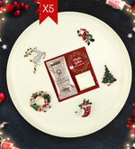 5 Adet Broş & Çikolata & Türk Kahvesi Yılbaşı Hediyesi