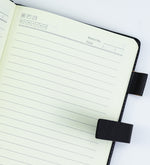 Yumuşak Deri Mıknatıslı Siyah Defter