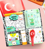 Hikaye Küpleri Oyunu & Köpük Baloncuk & Adel Kuru Boya & Türk Bayrağı & Balon & Defter Seti