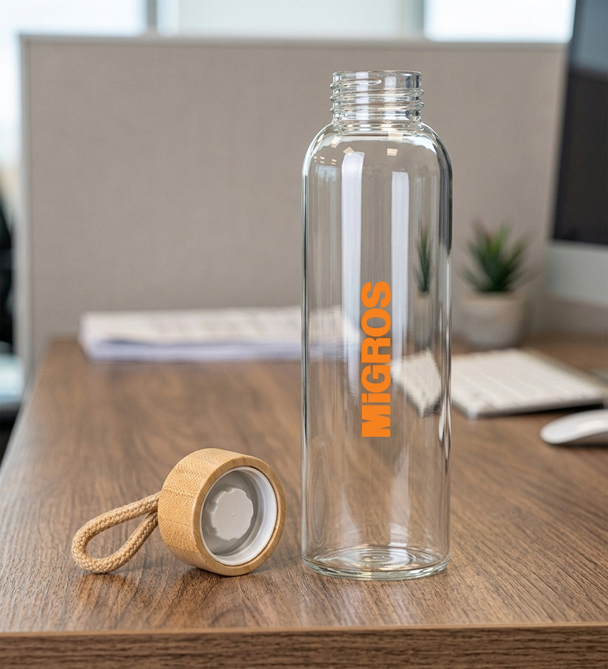 Bambu Kapaklı Matara 500ML
