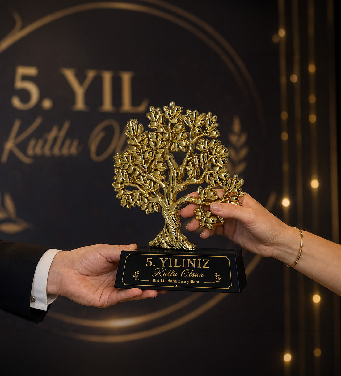 Metal Zeytin Ağacı Ödül