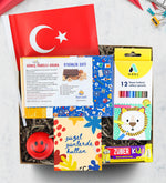 Fenset & Adel Kuru Boya & Bayrak & Stres Topu & Züber Kidz Hediye Seti