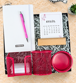 Beyaz Defter & Kalem & Takvim & Ofis Set Hediye Seti