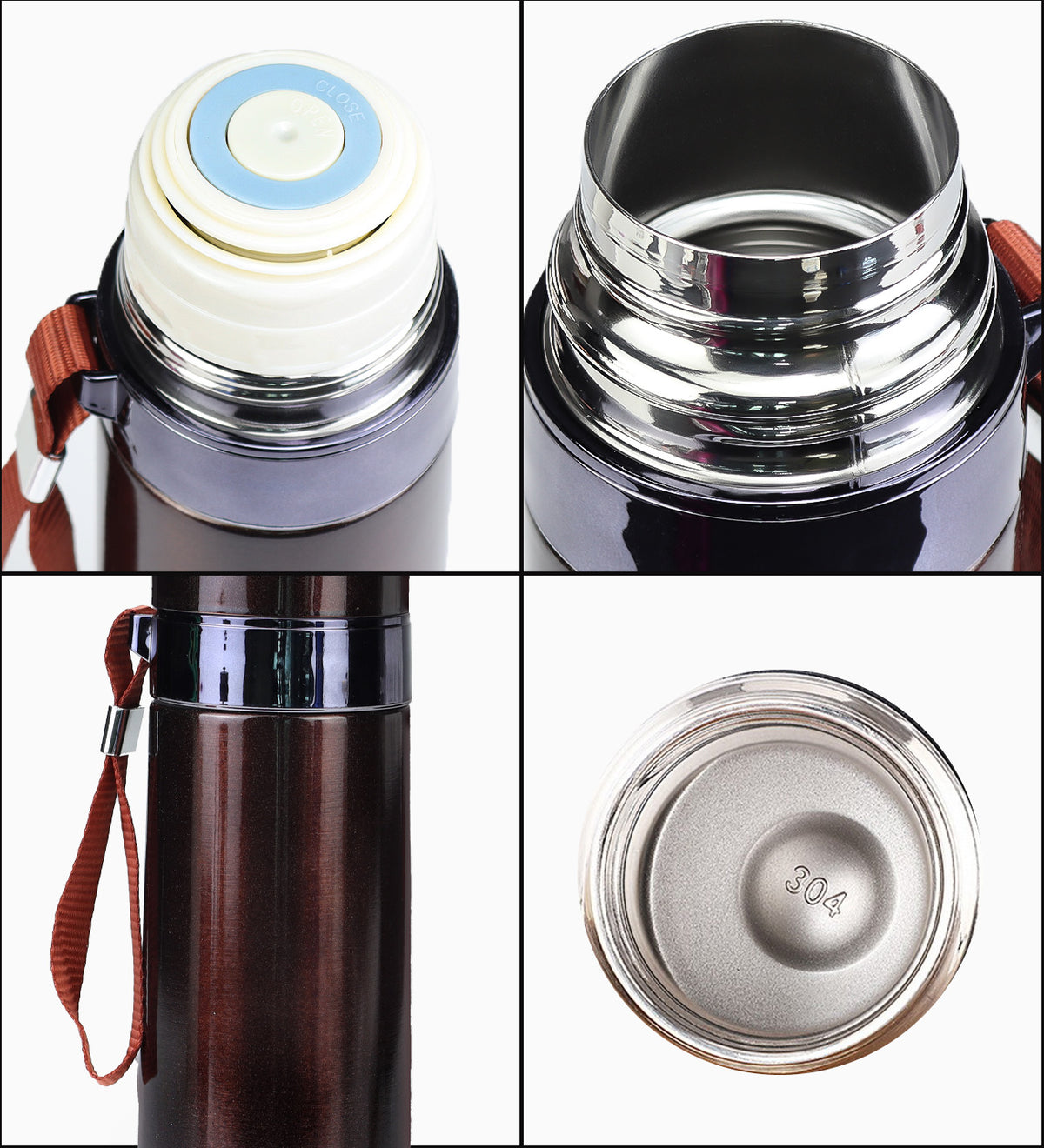 Askılı 500ml Çelik Termos