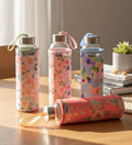 H2O Çiçekli 500ml Cam Matara