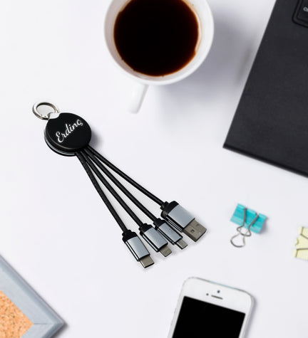 Çoklu Şarj Kablosu Anahtarlık