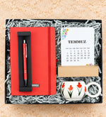 Defter & Kalem & El Yapımı Kupa & Takvim Hediye Seti