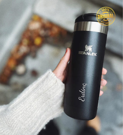 Kişiye Özel The AeroLight™ Transit Mug Stanley Termos 0,47L Siyah