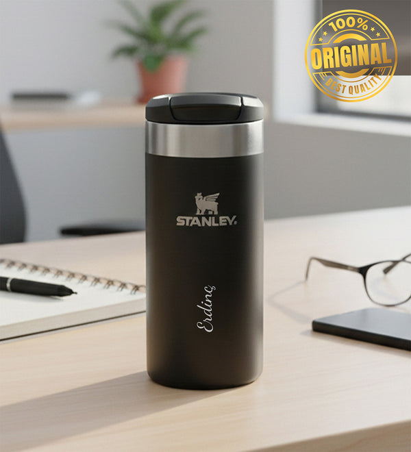 Kişiye Özel The AeroLight™ Transit Mug Stanley Termos 0,35 L Siyah