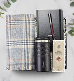 Atkı Termos Defter Kalem Kolonya Erkeğe Hediye Seti