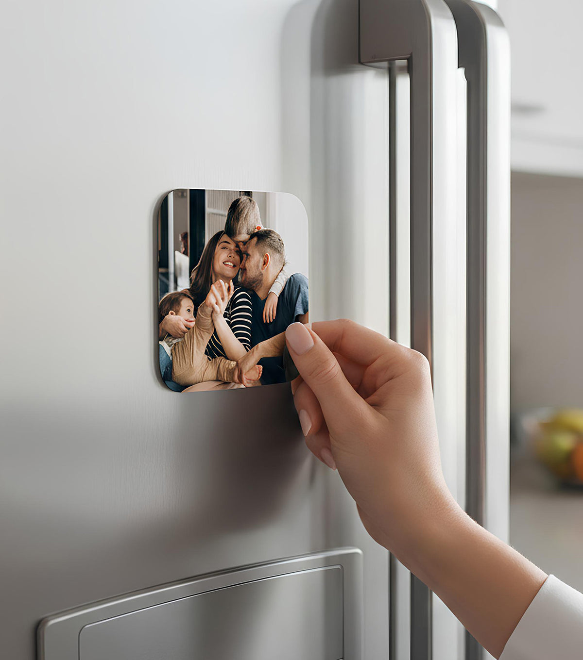 Kişiye Özel Kare Fotoğraflı Magnet
