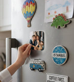Kişiye Özel Kare Fotoğraflı Magnet