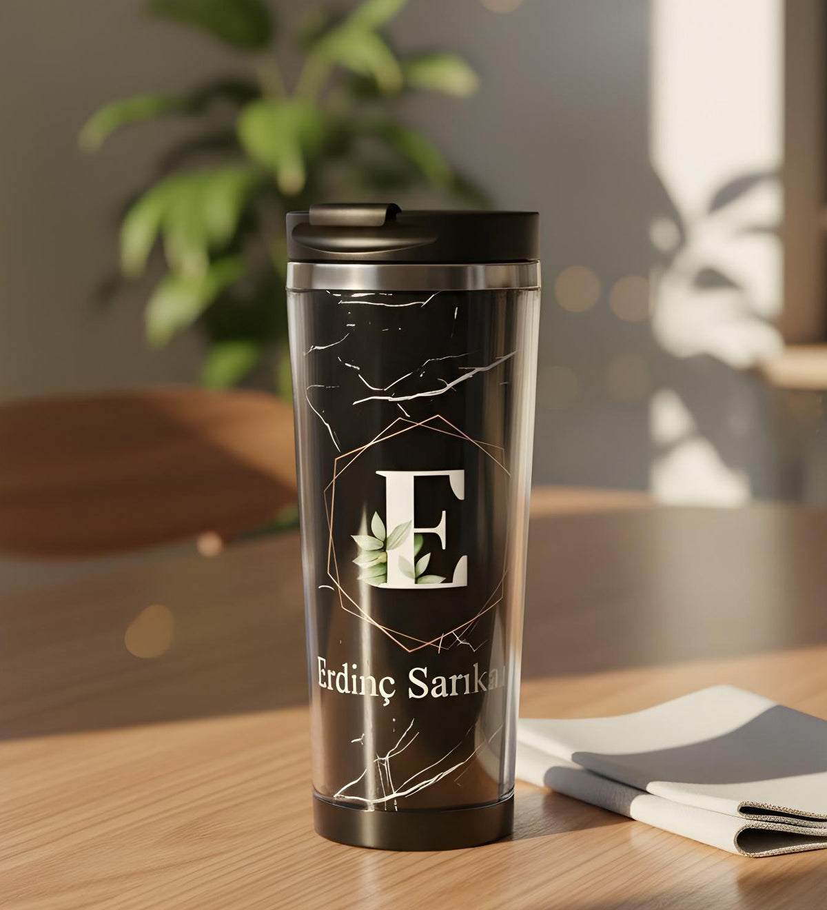 Mermer Desen Tasarım 350ml Termos