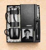 French Press & Defter & Kalem & Çerçeve & Kupa Hediye Seti
