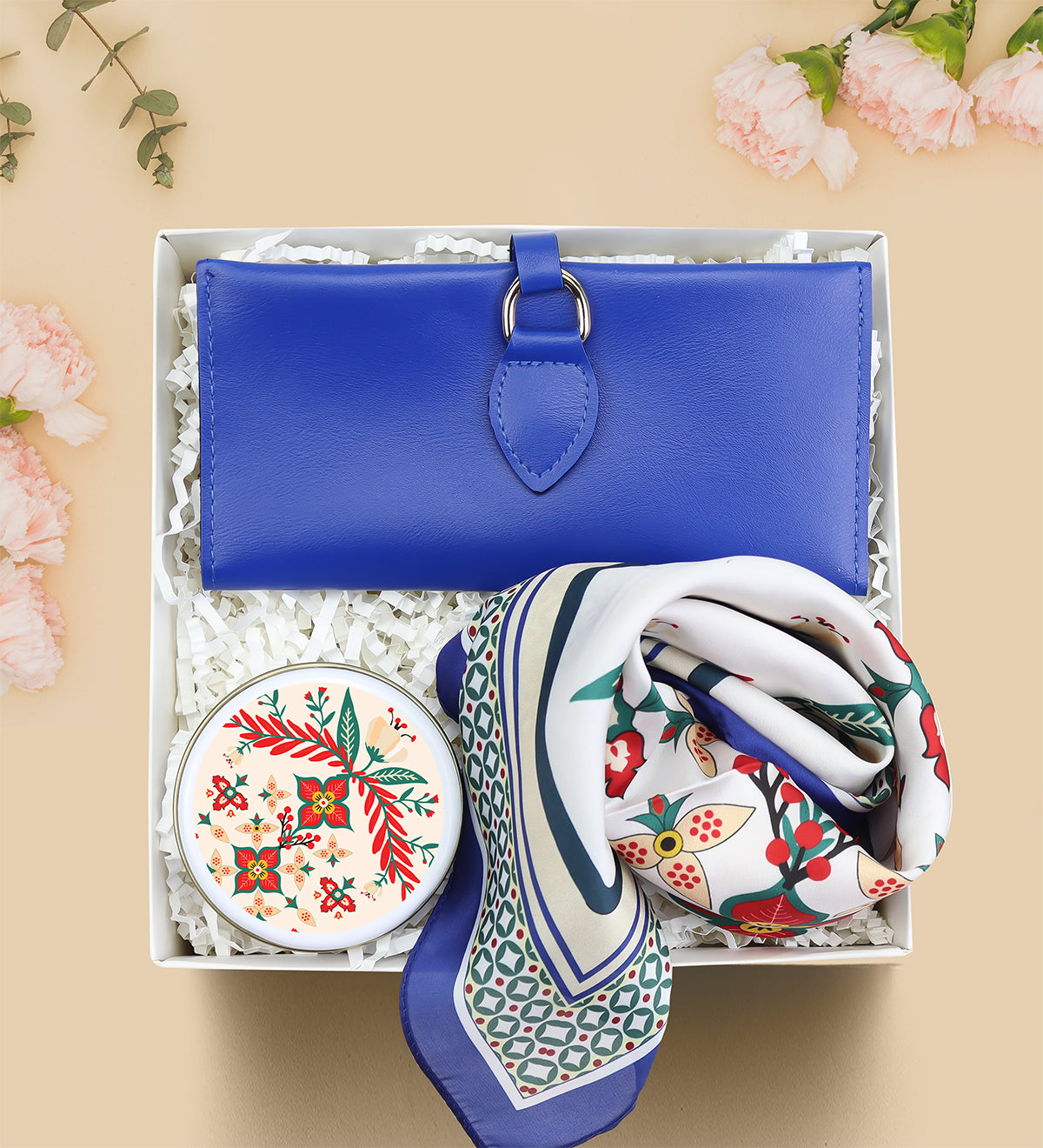 Cüzdan Mum Fular Kadına Hediye Kutusu