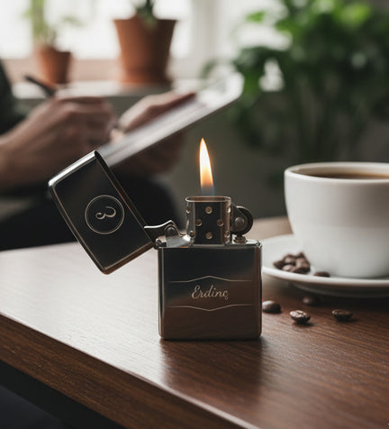 Gümüş Renk Zippo Tarzı Çakmak