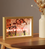 Led Işıklı Mor Lale Fotoğraf Çerçevesi