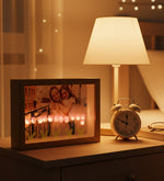 Led Işıklı Mor Lale Fotoğraf Çerçevesi