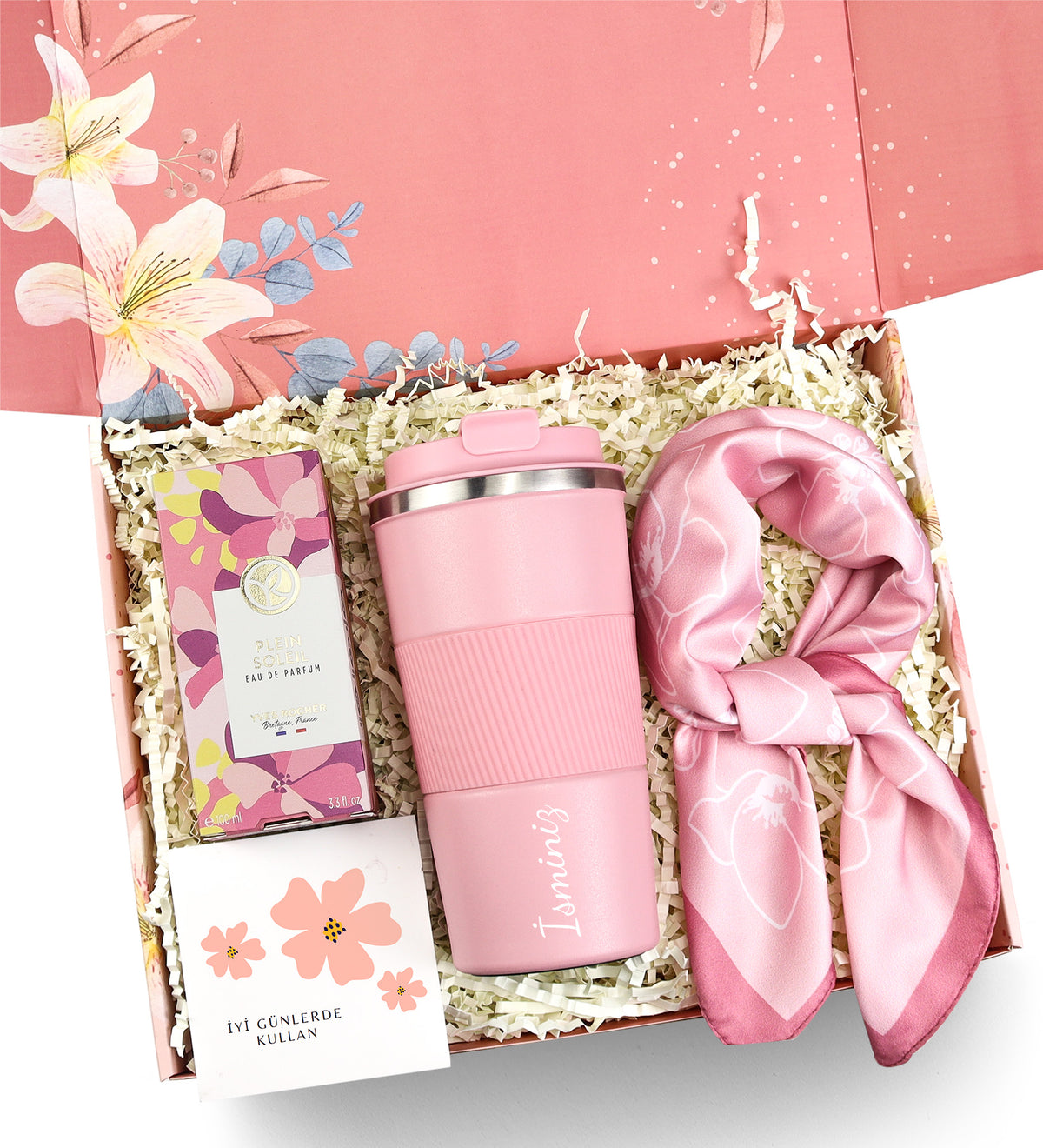 Yves Rocher Parfüm & Termos & Fular Hediye Seti