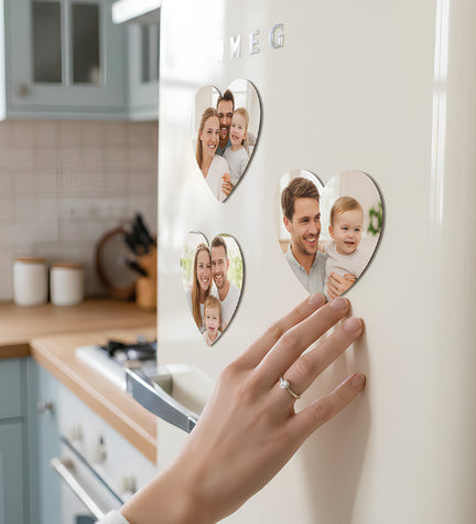 Kişiye Özel Kalp Fotoğraflı Magnet