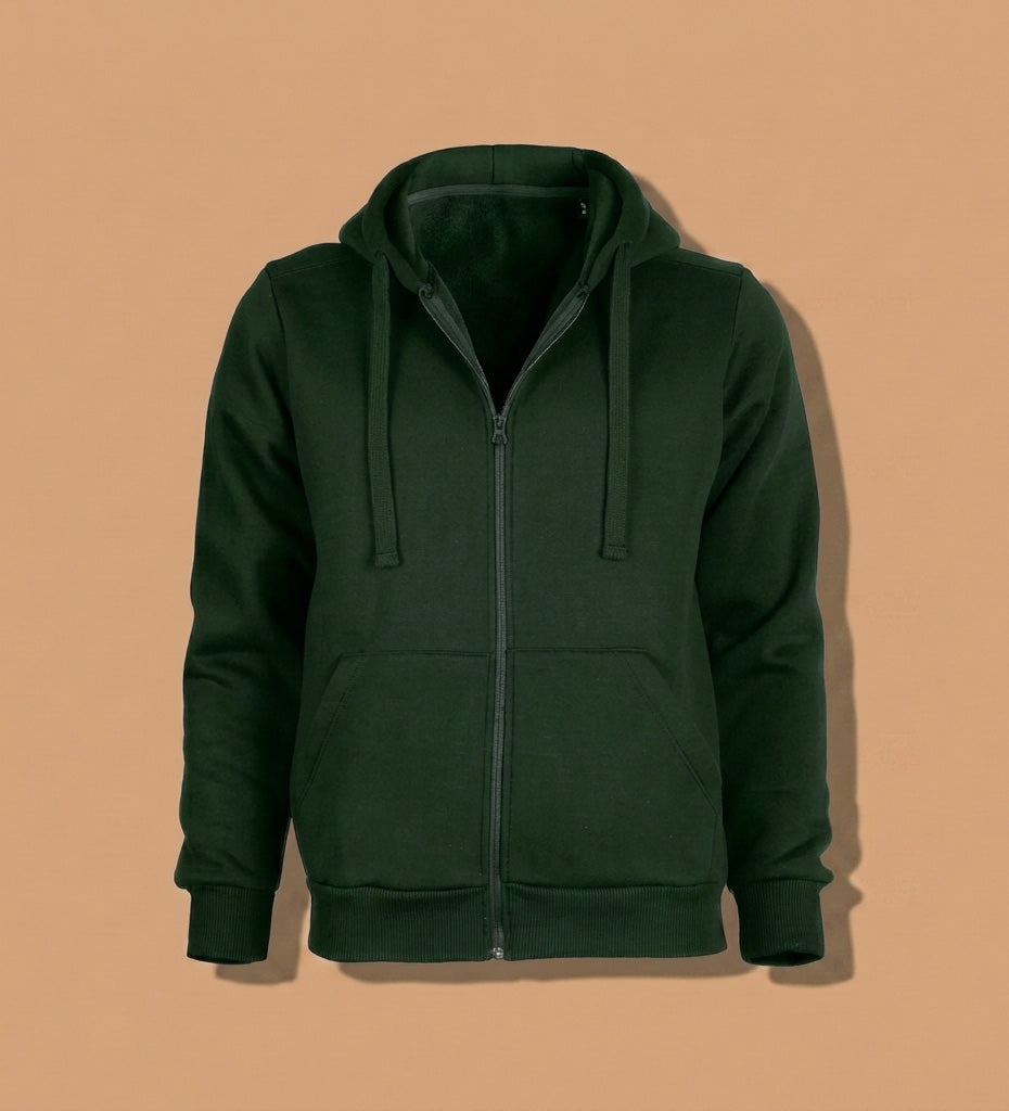 Kapüşonlu Fermuarlı Sweatshirt