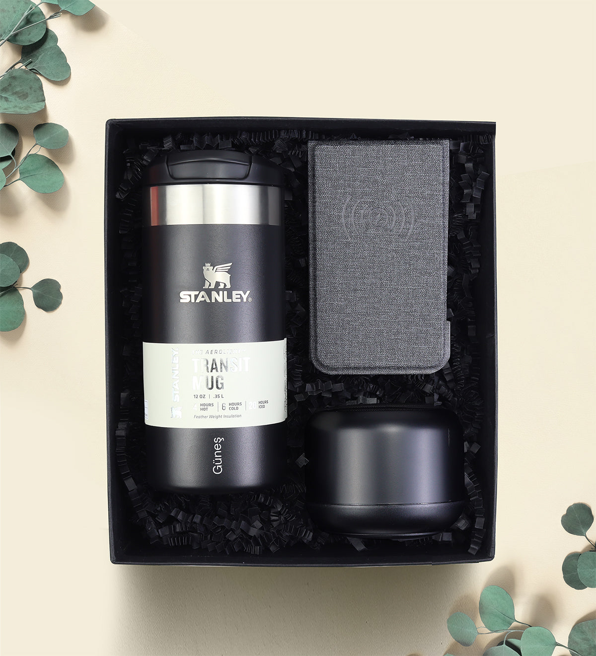 Kişiye Özel Stanley Termos Şarj Cihazı Hoparlör Premium Hediye Seti