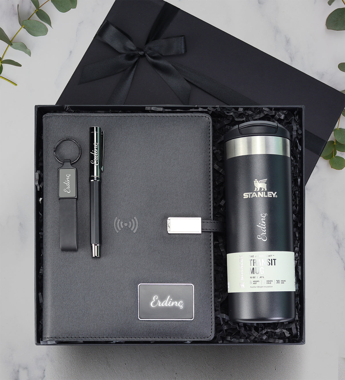 Kişiye Özel Powerbank Organizerli Premium Hediye Seti