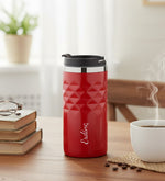 Kişiye Özel 300 ML Kırmızı Kristal Çelik Termos
