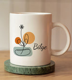 Çiçek Çerçeve Kupa Fular Kadına Hediye Seti