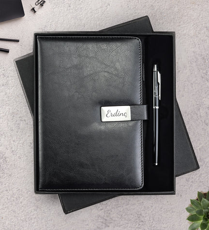 Özel Premium Kutulu Defter Kalem Seti