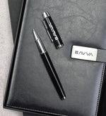 Siyah Kutulu Defter Kalem Seti