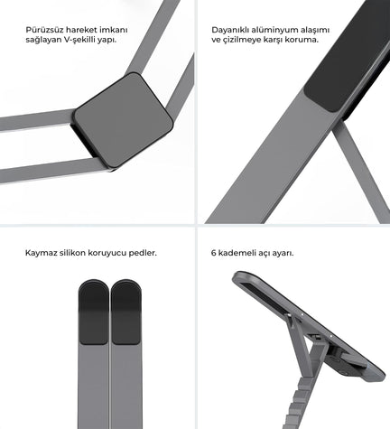Dizüstü Bilgisayar Standı ve Tutucu