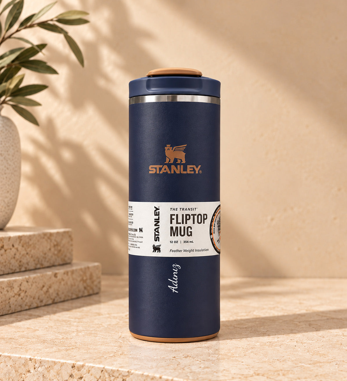 Kişiye Özel The Transit Fliptop Mug 0.35L Lacivert