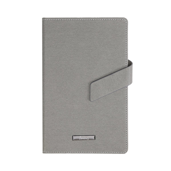 Mıknatıslı Gri Tarihsiz Defter