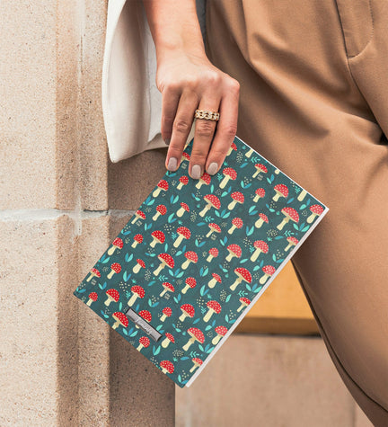 Mantar Desenli Defter