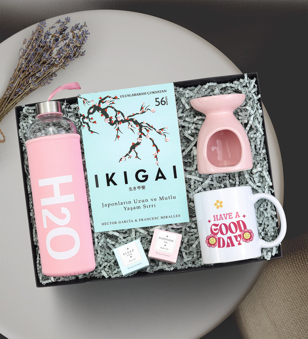 Matara & Buhurdanlık & Kupa & Ikigai & 2'li Bitki Çayı Hediye Seti