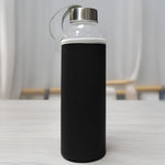 Siyah 500ml Kılıflı Su Matarası