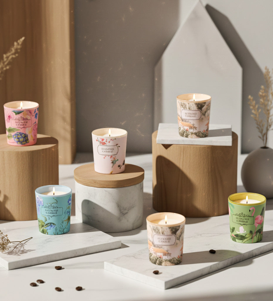 Mini Renkli Bardak Mum