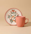 Pembe Seramik Kahve Fincanı