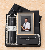 Scrikss 88 Mat Roller Kalem & Stanley Termos & Esnek Kapak Gri Defter & Dokulu Çerçeve Hediye Seti
