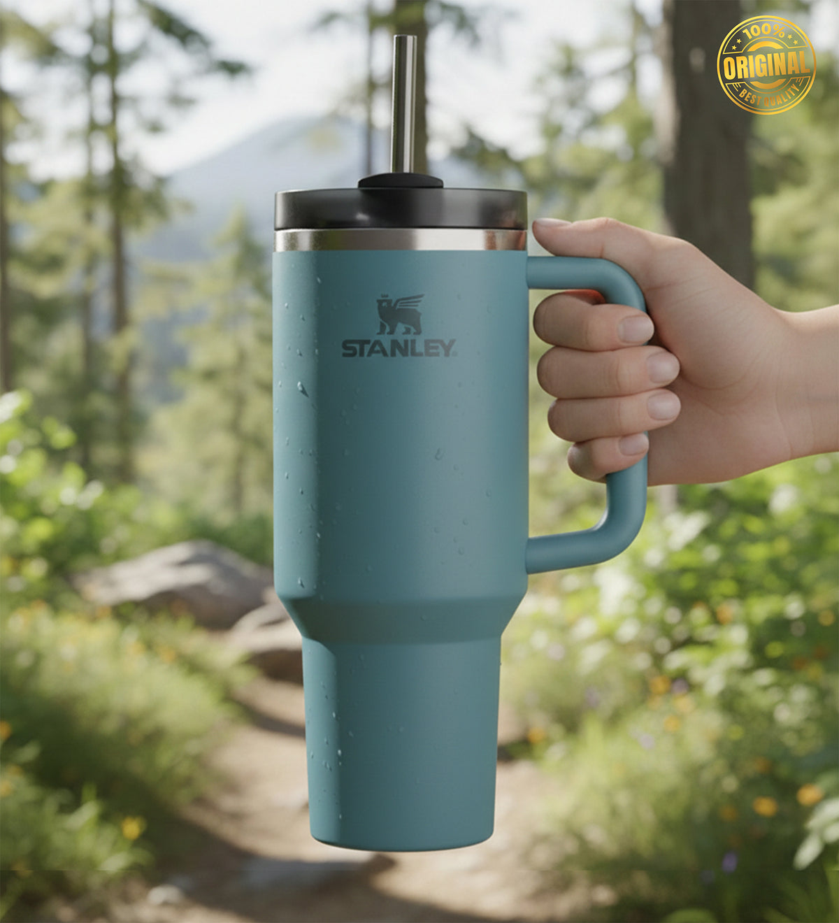 Stanley Termos Quencher H2.O FlowState 1.18L Petrol Yeşili