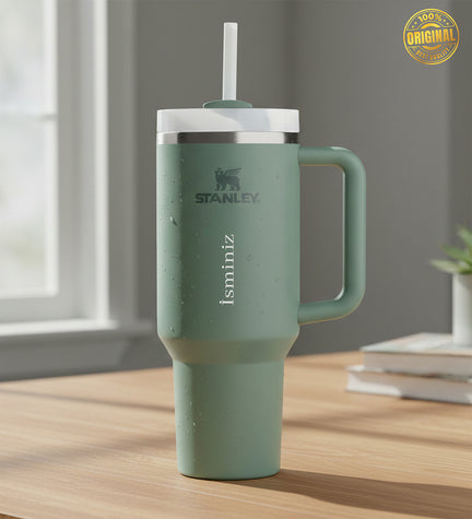 Kişiye Özel Stanley Termos Quencher H2.O FlowState 1.18L Yeşil