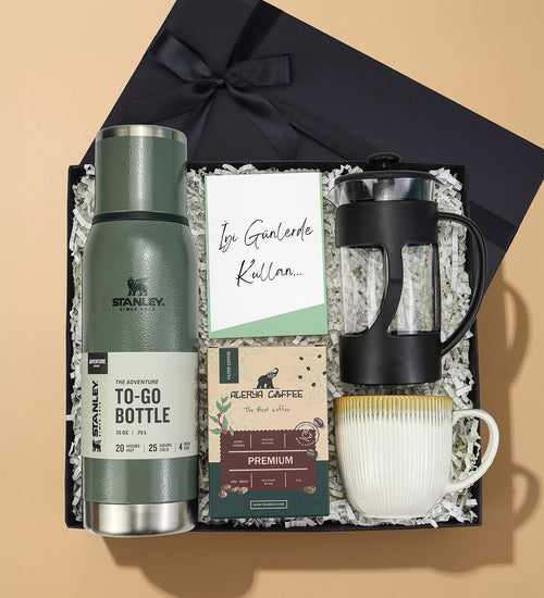 Stanley Termos French Press Filtre Kahve Kupa Hediye Seti
