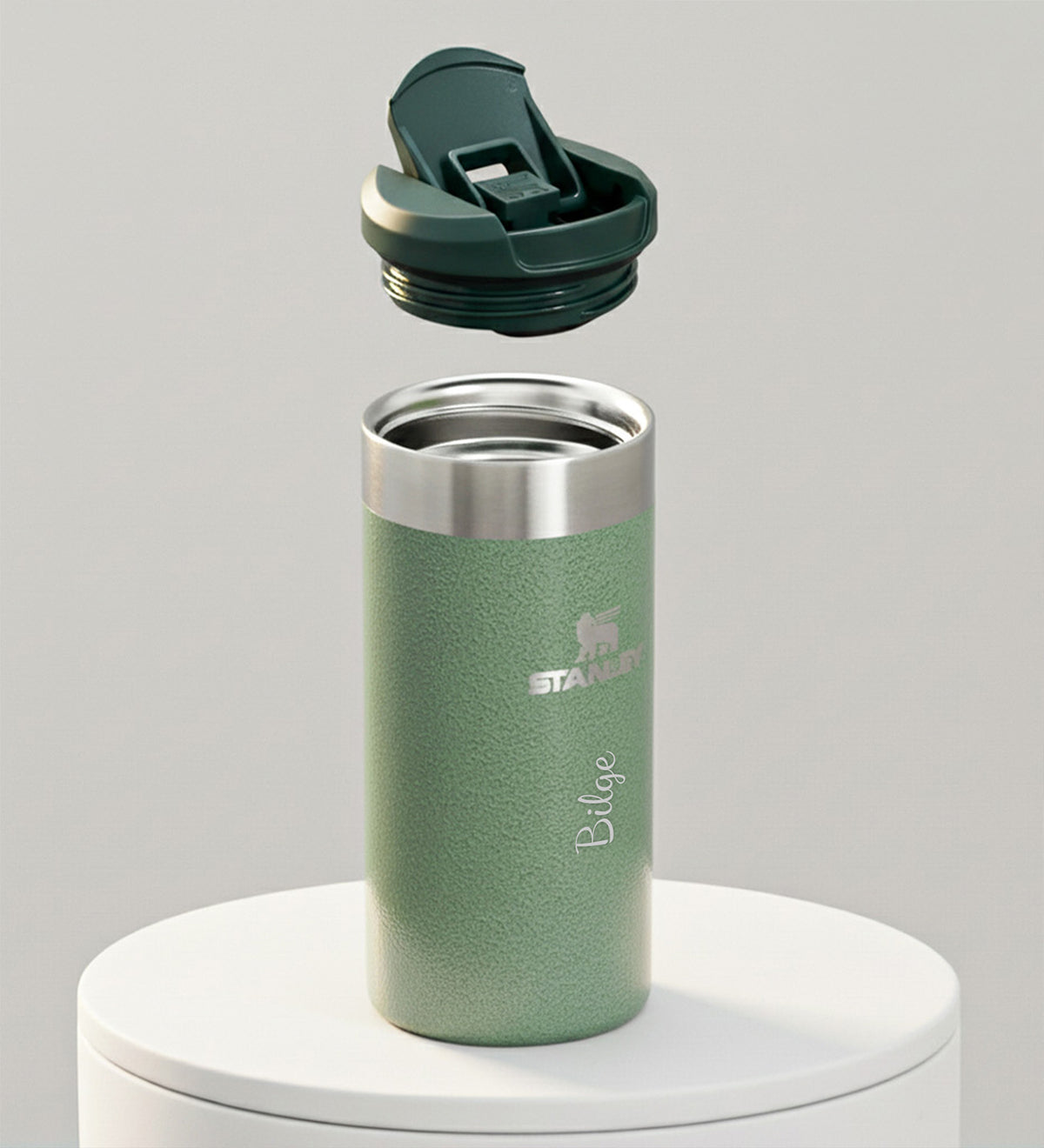 Kişiye Özel The AeroLight™ Transit Mug Stanley Termos 0,35 L Yeşil