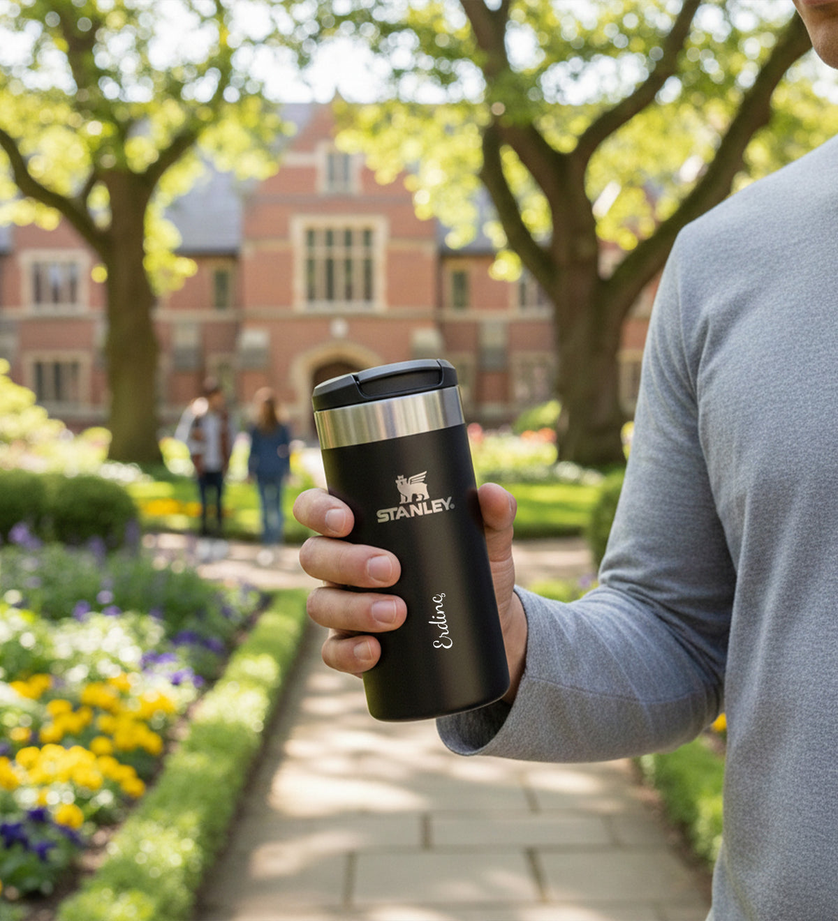 Kişiye Özel The AeroLight™ Transit Mug Stanley Termos 0,35 L Siyah